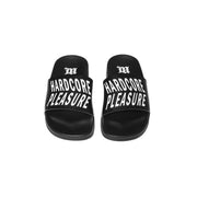 HARDCORE PLEASURE POOL SLIDES BLACK WHITE