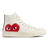 Play Comme des Garçons x Converse Red Heart Chuck Taylor All Star '70 High