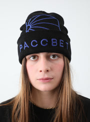 BIG LOGO BEANIE KNIT BLACK