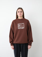 BIG LOGO SWEATSHIRT KNIT BROWN