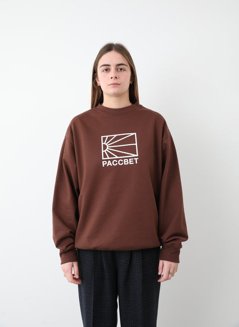 BIG LOGO SWEATSHIRT KNIT BROWN