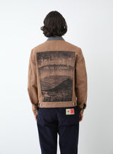 CANVAS JACKET WOVEN BROWN