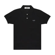 Small Black Heart Polo - Black