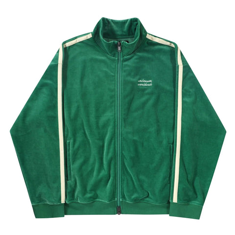 Velour Track Jacket Green