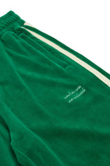 Velour Track Pants Green