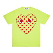 Green Dots Heart T-Shirt