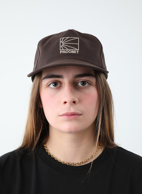 LOGO CAP WOVEN BROWN