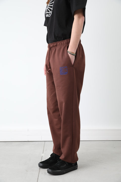 LOGO JOGGERS KNIT BROWN