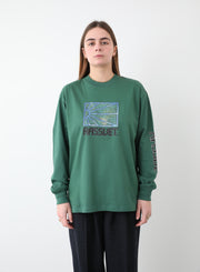 LS PAINTING T-SHIRT KINT GREEN