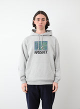 PAINTING HOODIE KNIT GRAY