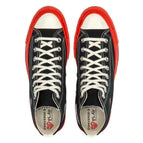 PLAY Comme des Garçons x Converse Red Sole Chuck 70 High Top (Black)