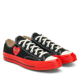 PLAY Comme des Garçons x Converse Red Sole Chuck 70 Low Top (Black)