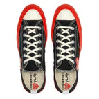 PLAY Comme des Garçons x Converse Red Sole Chuck 70 Low Top (Black)