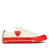 PLAY Comme des Garçons x Converse Red Sole Chuck 70 Low Top (White)