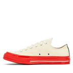 PLAY Comme des Garçons x Converse Red Sole Chuck 70 Low Top (White)