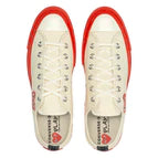 PLAY Comme des Garçons x Converse Red Sole Chuck 70 Low Top (White)