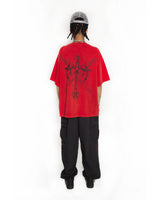 Cracked Cross Dagger T-Shirt Red