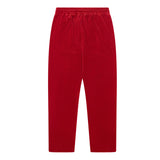 Velour Track Pants Red