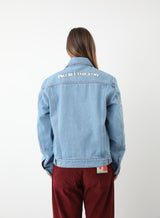 VARSITY DENIM JACKET WOVEN