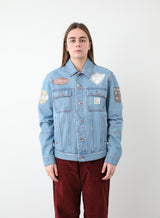 VARSITY DENIM JACKET WOVEN