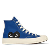 Play Comme des Garçons x Converse Black Heart Chuck Taylor All Star '70 High (Blue)