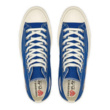 Play Comme des Garçons x Converse Black Heart Chuck Taylor All Star '70 High (Blue)