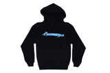 Psychworld Blue Logo Black Hoddie