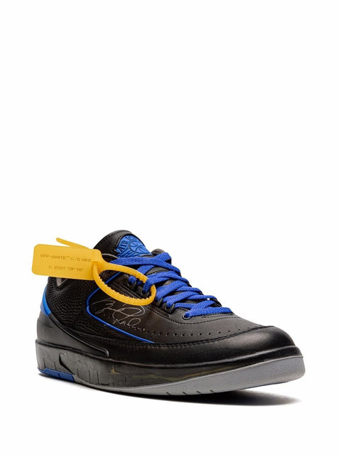 Off-White x Air Jordan 2 Low "Black/Blue"